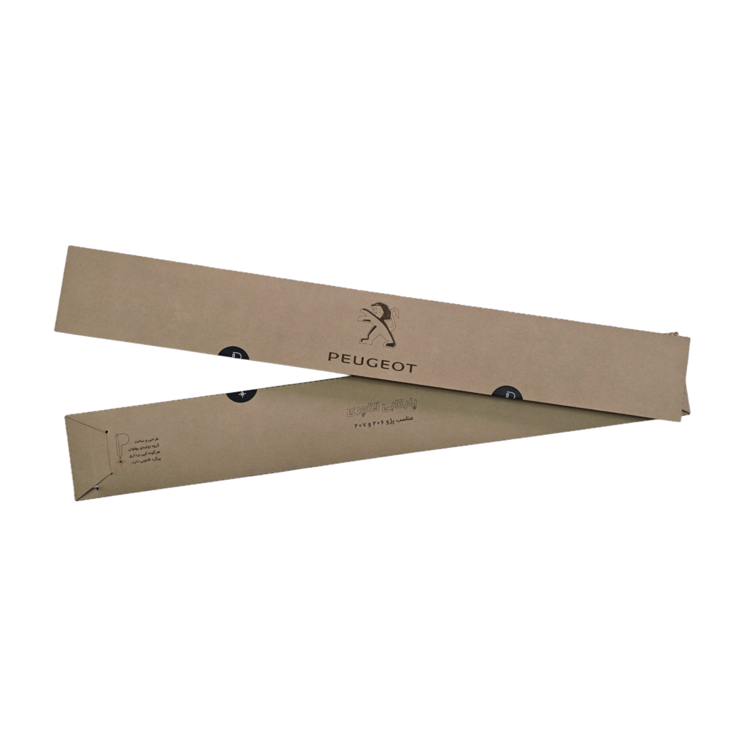 پارکابی خودرو پهلوان مدل شیشه ای کد G2P1 مناسب برای پژو 206 و 207 بسته چهار عددی