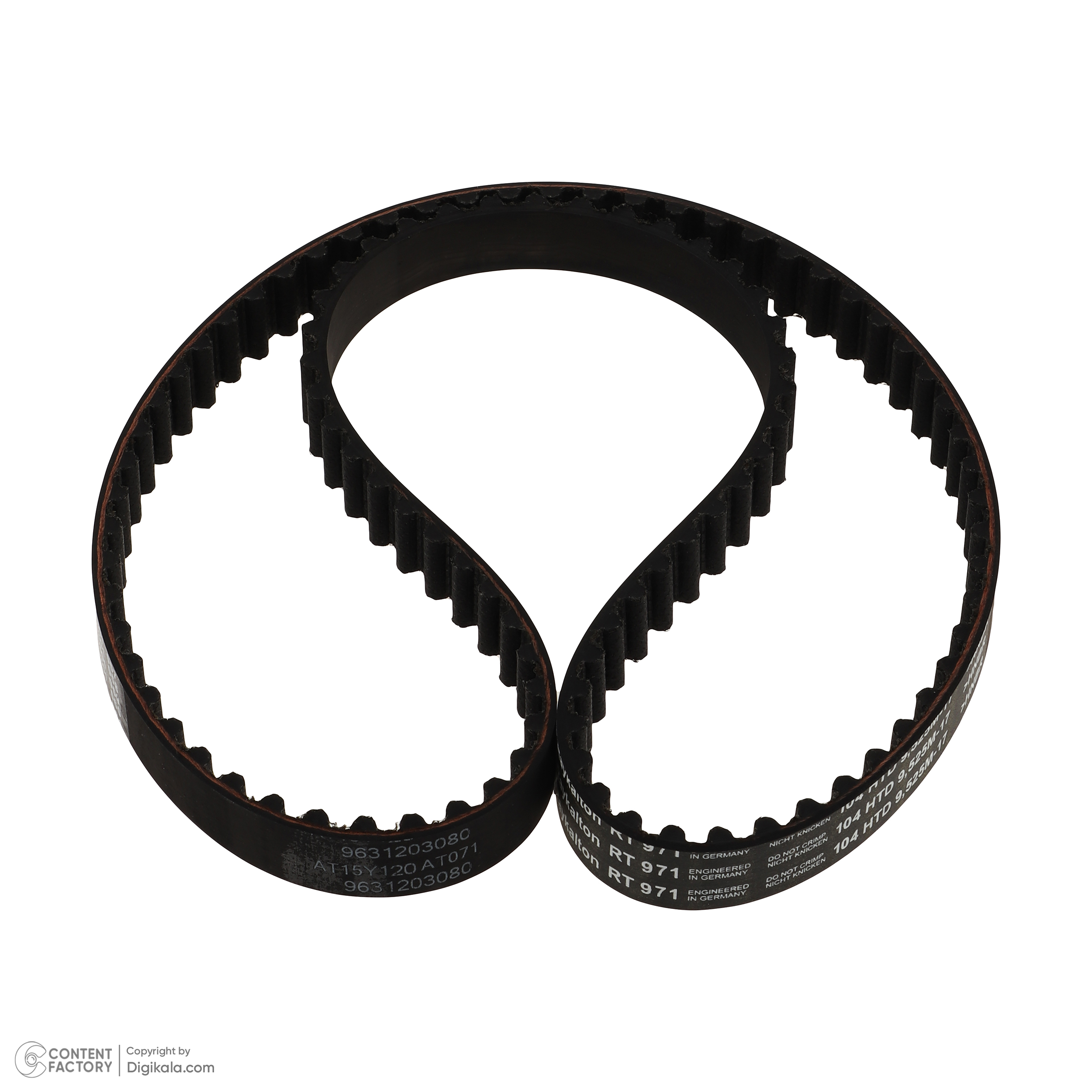 کیت تسمه تایم رایکا آلتون کد RT971-104Z مدل 104 دندانه HNBR مناسب برای پژو 206 تیپ 2 و 3 ، پژو 206 صندوقدار TU3