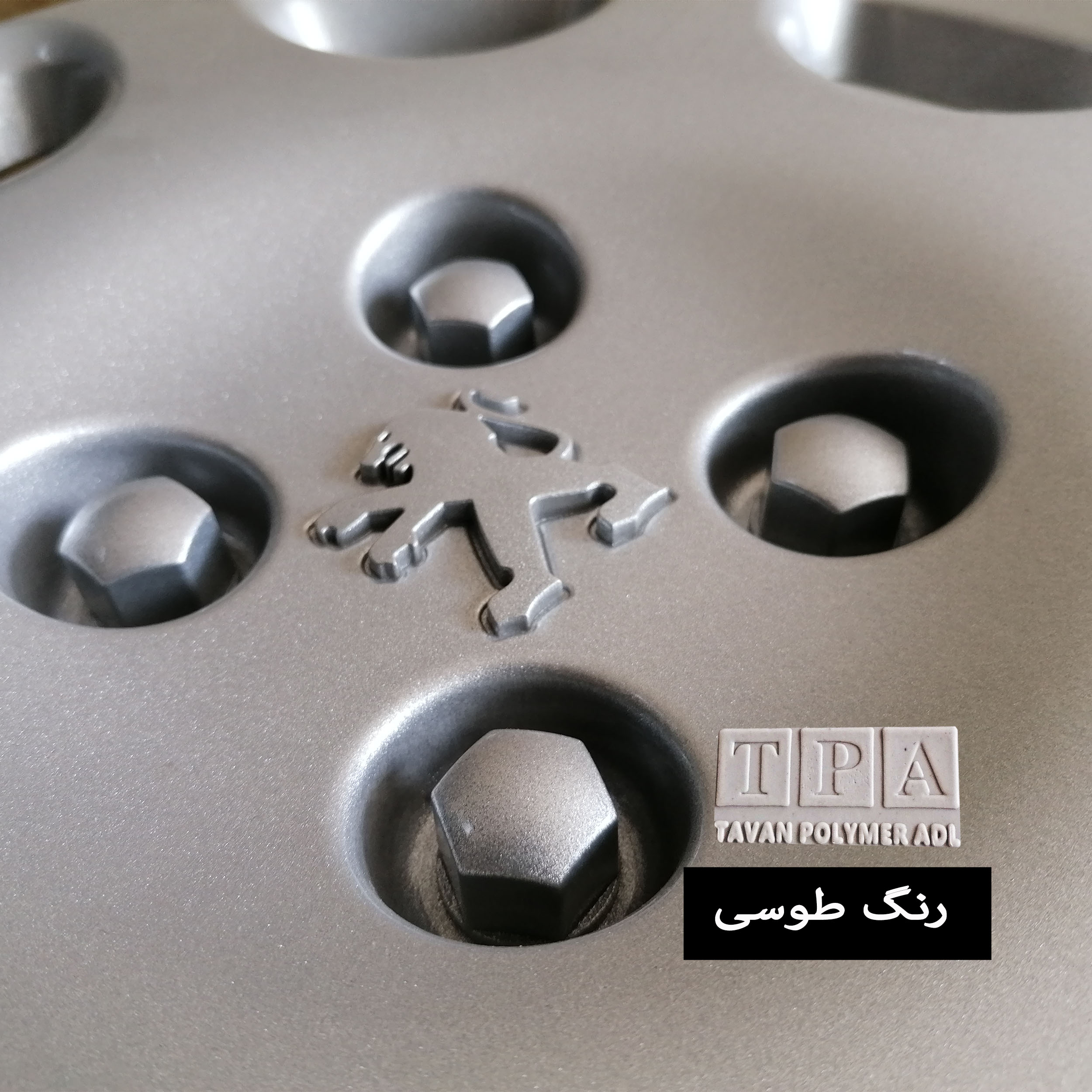 قالپاق چرخ تی پی ای مدل TPA-P06 سایز 14 اینچ مناسب برای پژو 206 بسته 4 عددی