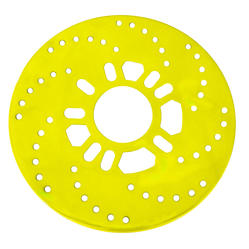صفحه پشت رینگ خودرو بیهقی طرح اسپرت مدل فلزی کد TRH-DISK-YELLO