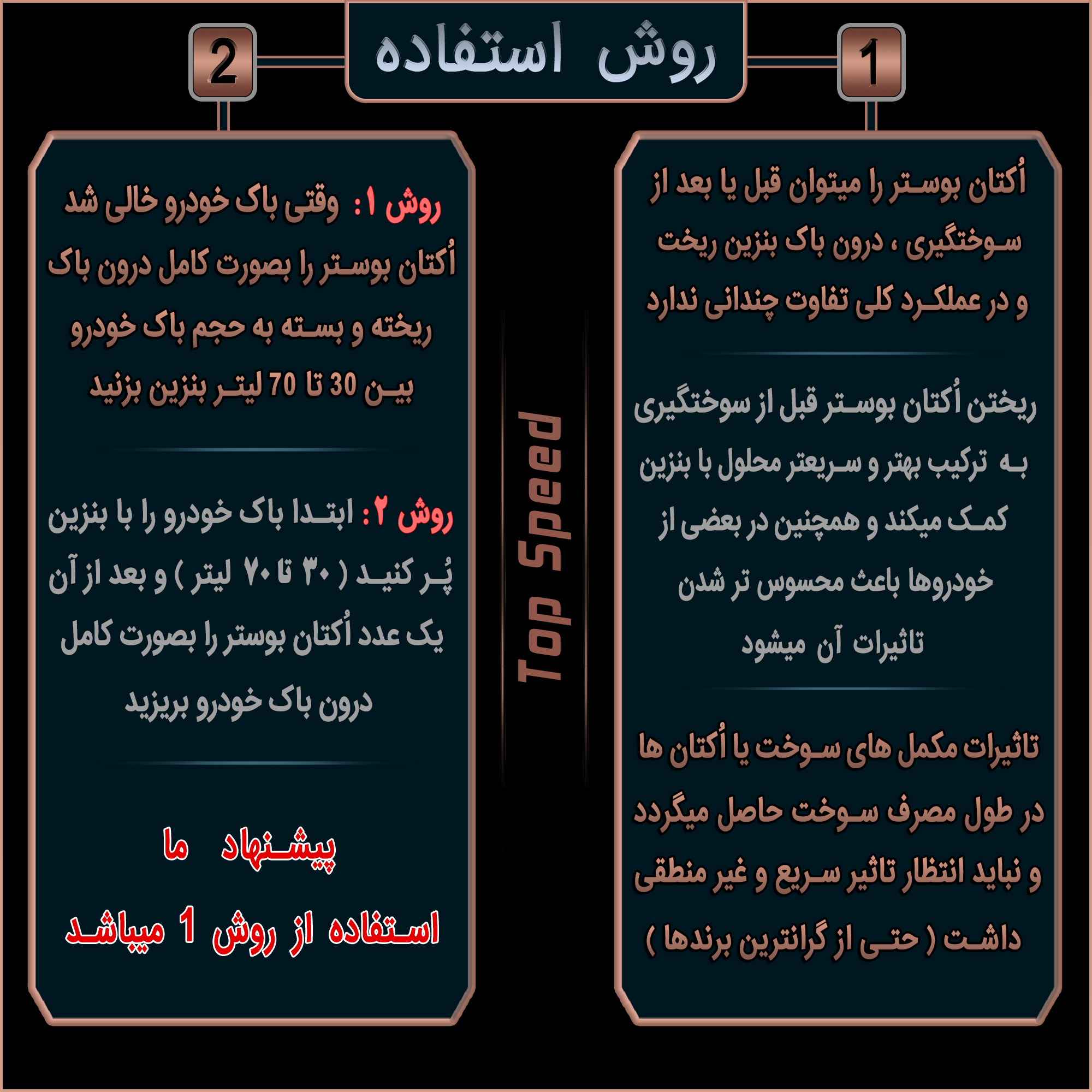 اُکتان بوستر و تمیز کننده انژکتور تاپ اِسپید کد T-20 حجم 300 میلی لیتر