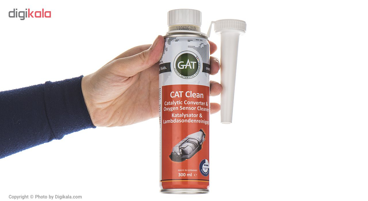 محلول تمیز کننده سنسور اکسیژن و مبدل کاتالیزور خودرو گات مدل Cat Clean-620732 حجم 300 میلی لیتر