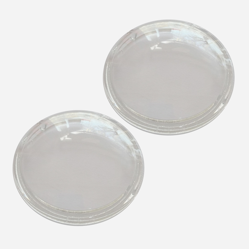 شیشه چراغ مه شکن جلو خودرو کد SQ1005 مناسب برای کوئیک و ساینا بسته 2 عددی