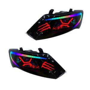چراغ جلو خودرو گروه پژوهش صنعت مدرن مدل WRX فولکالر مناسب برای ساینا،کوئیک بسته دو عددی