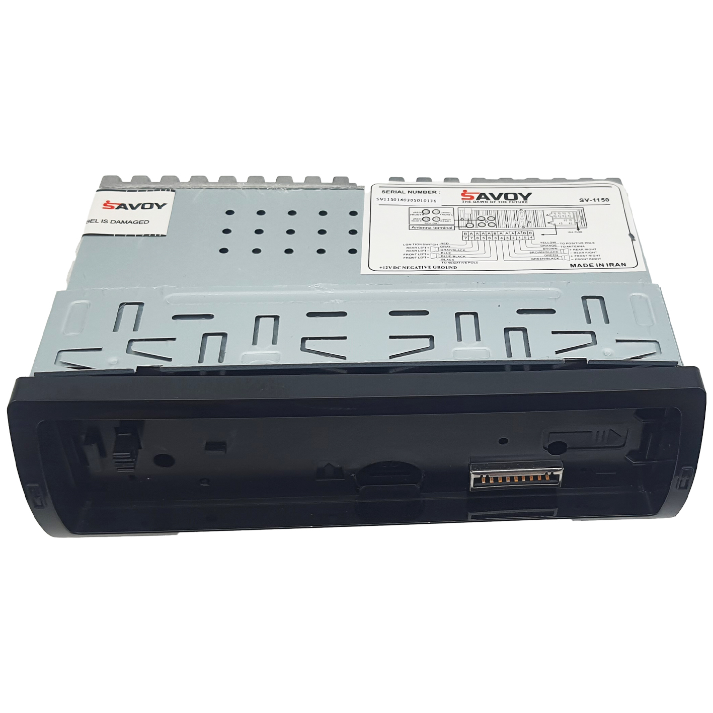 پخش کننده خودرو ساووی مدل SV-1150 پنل جدا