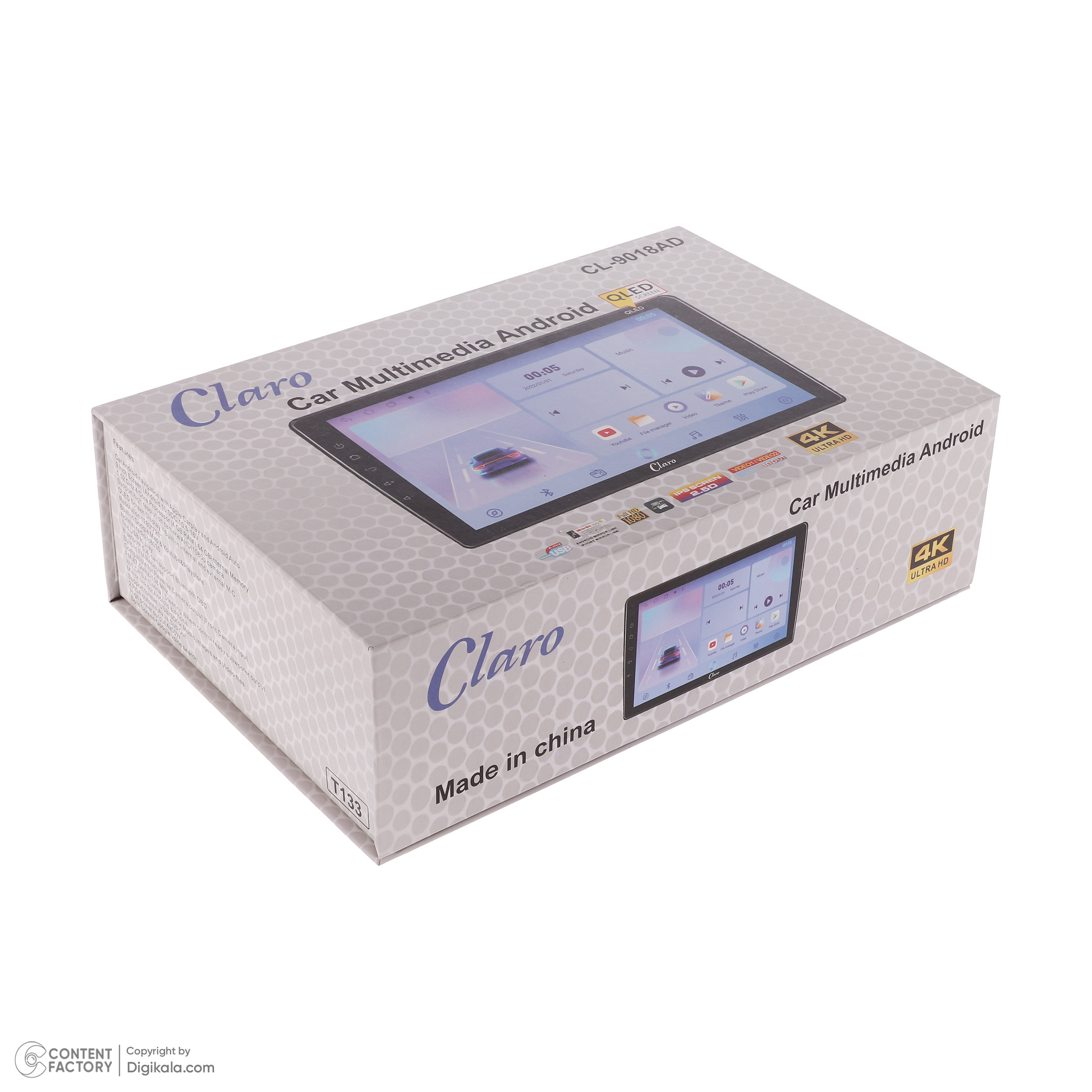 پخش کننده تصویری خودرو کلارو مدل CL-9018AD