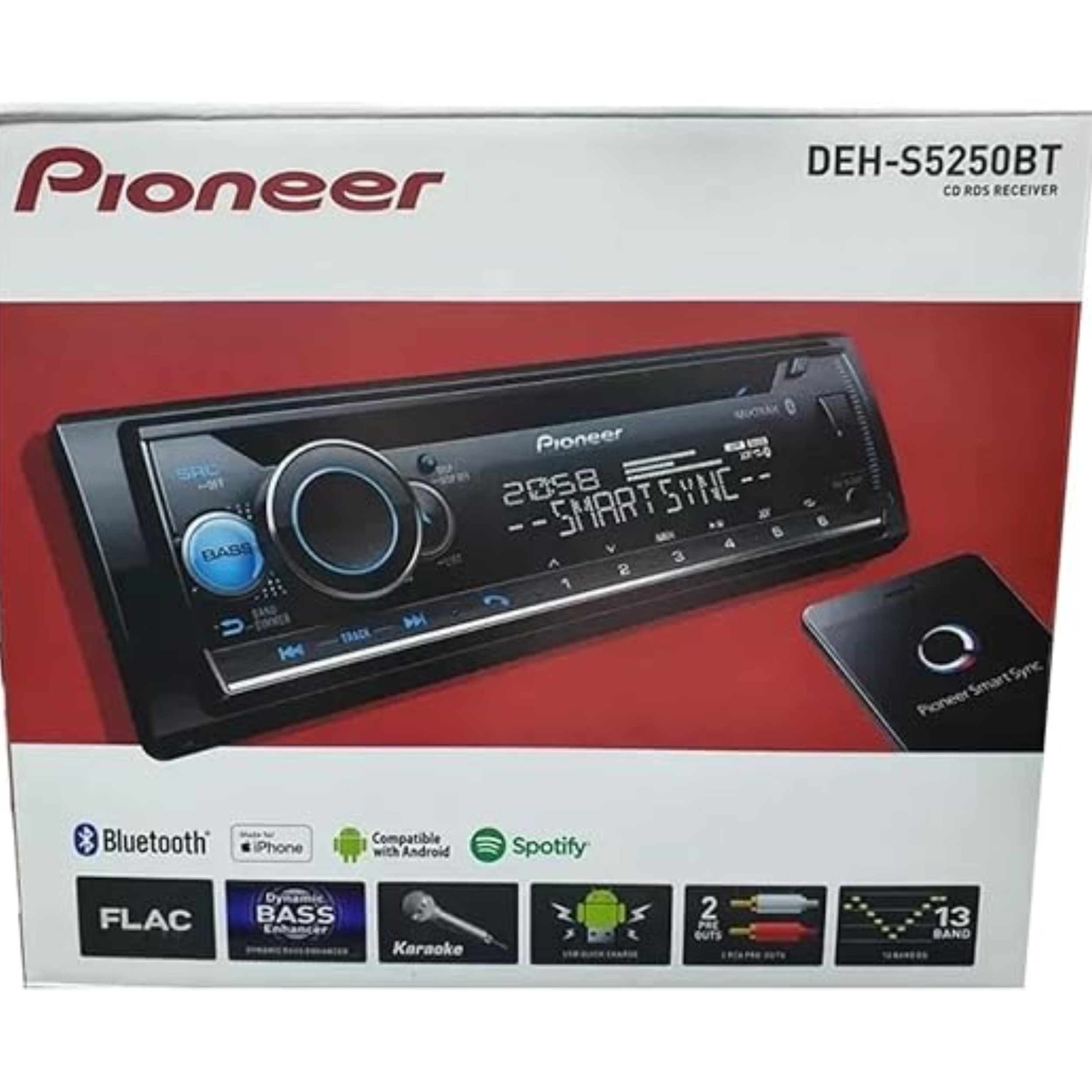 پخش کننده خودرو پایونیر مدل DEH-S5250BT