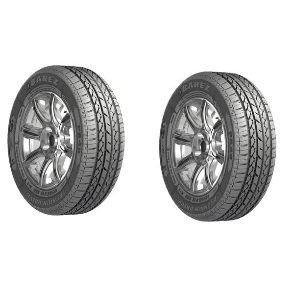 لاستیک خودرو سواری بارز مدل P648 سایز 185/65 R15 تیوبلس چهارفصل طرح آج Premium Drive تولید 2025 دو حلقه