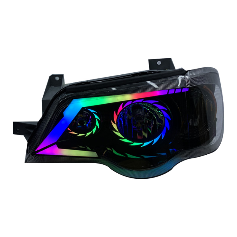 چراغ جلو خودرو گروه پژوهش صنعت مدرن مدل Turbo فولکالر مناسب برای پراید 111 و 132 بسته دو عددی