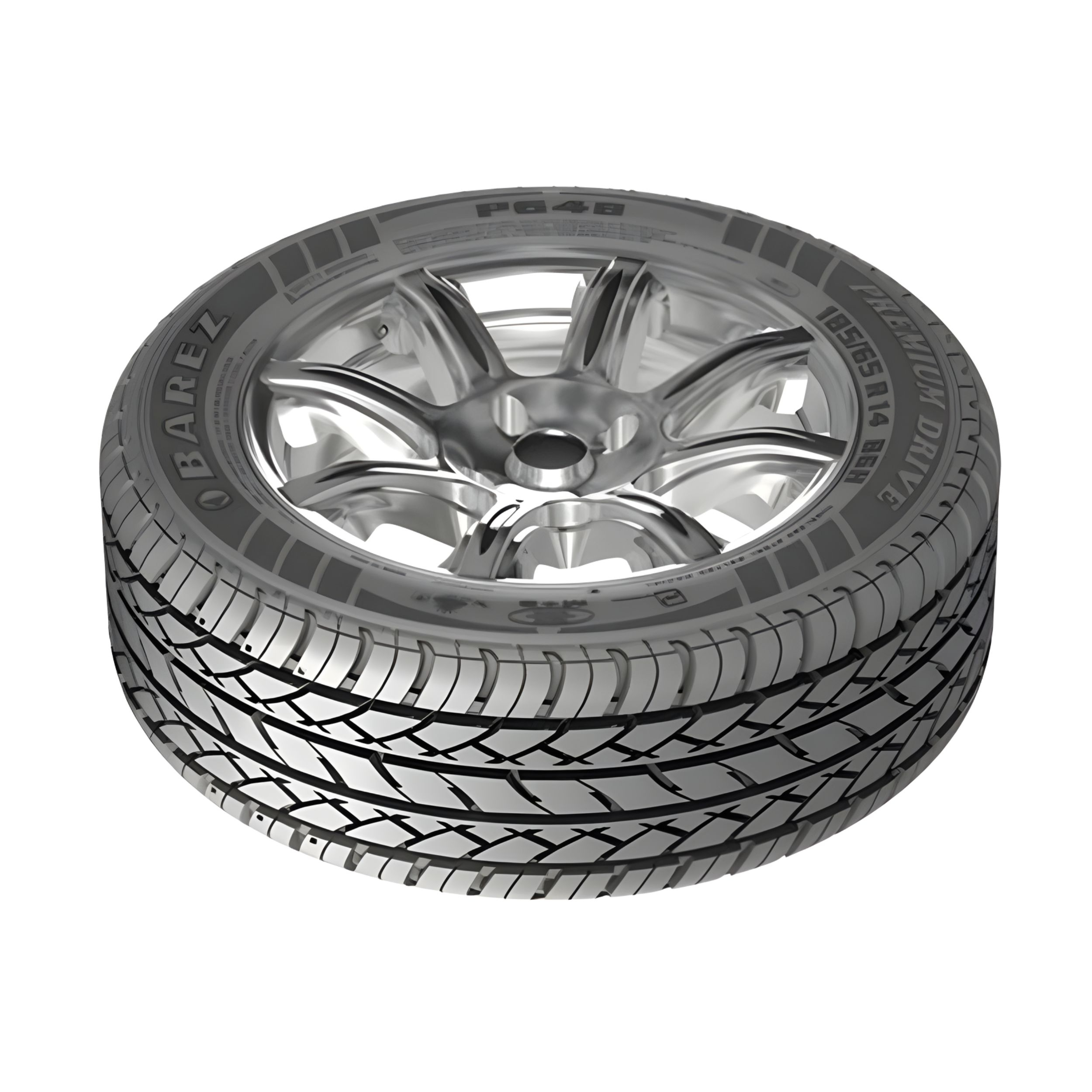 لاستیک خودرو سواری بارز مدل P648 سایز 165/65R13 تیوبلس چهارفصل با دوام بالا و نصب آسان، تولید سال 2026، دو حلقه