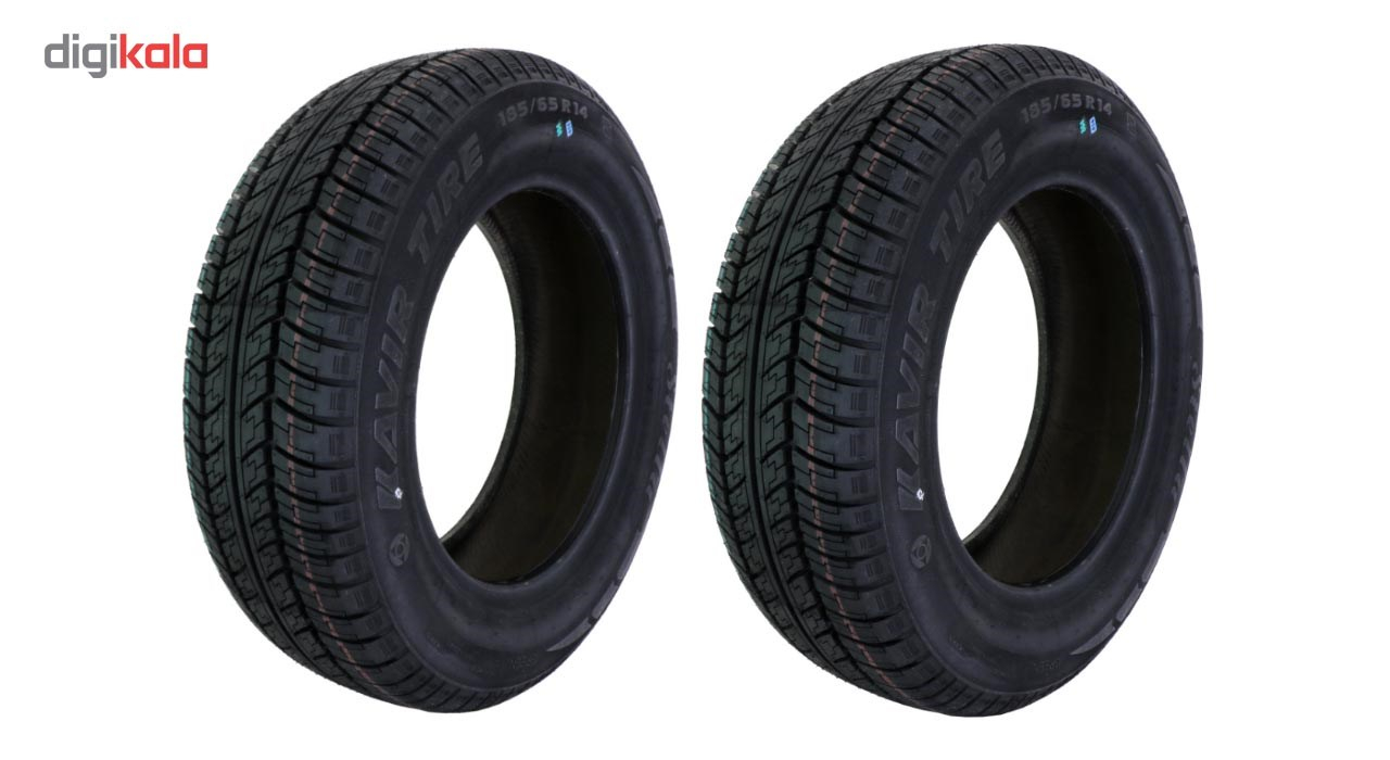 لاستیک خودرو کویر تایر مدل KB14 سایز 185/65R14 - دو حلقه