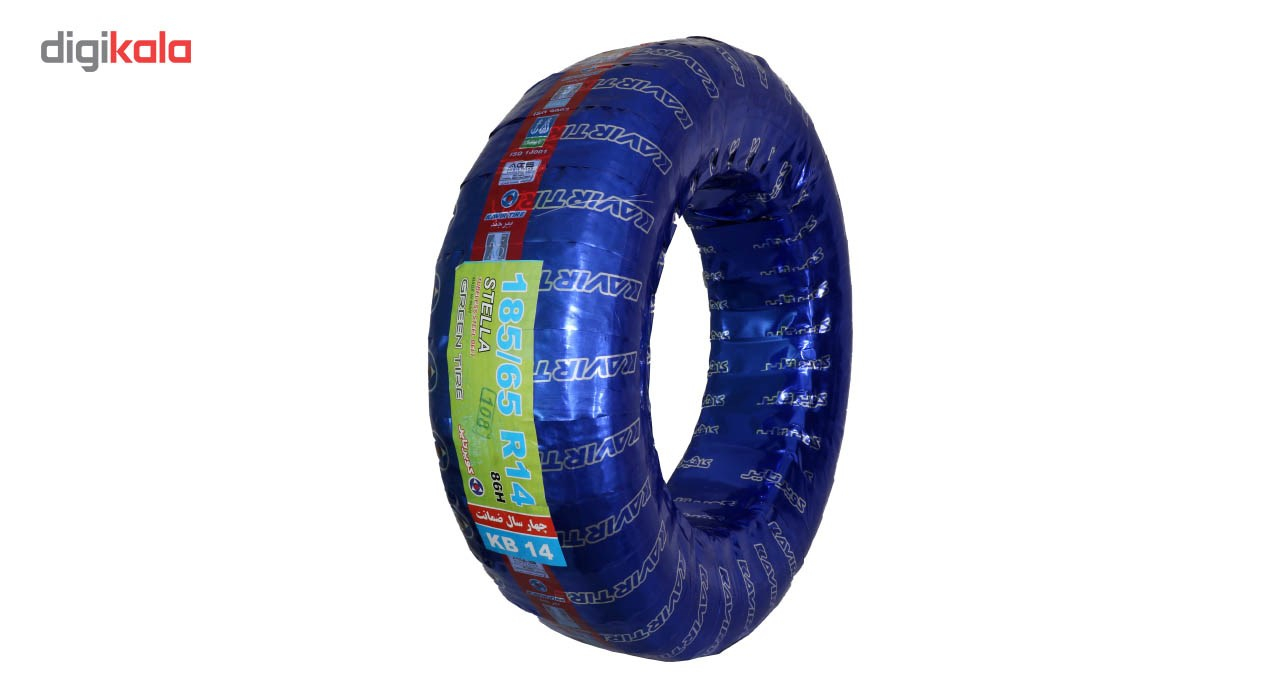 لاستیک خودرو کویر تایر مدل KB14 سایز 185/65R14 - دو حلقه