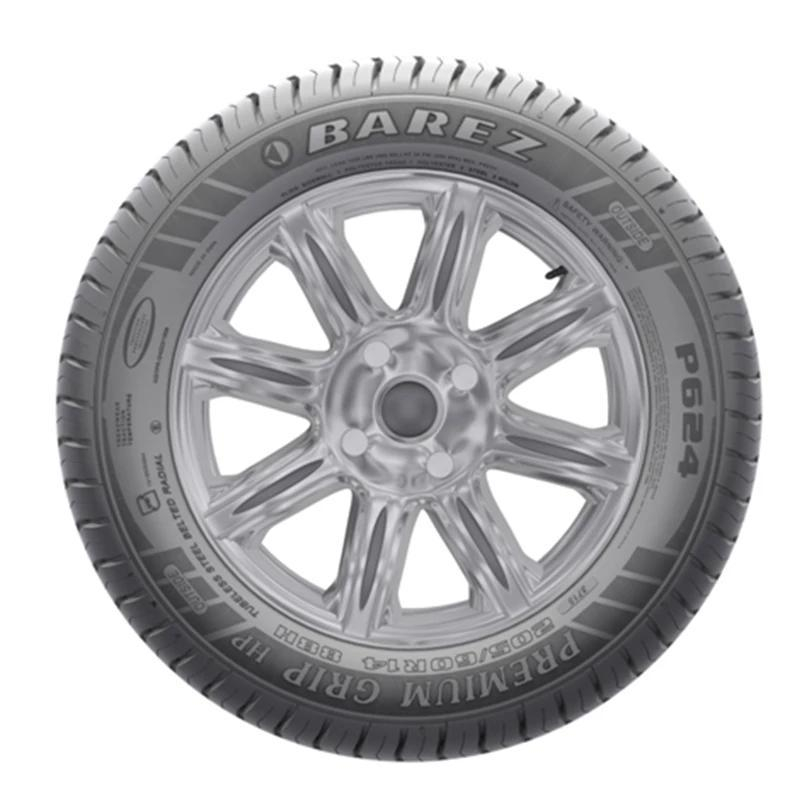 لاستیک خودرو رادیال بارز مدل P624 V Premium Grip با کاربری سواری و سایز رینگ 16 اینچ، فاق 50 درصد پهنا و پهنای 205 میلیمتر، شاخص تحمل وزن 87 و شاخص سرعت V (حداکثر سرعت 240 کیلومتر بر ساعت)، ساخت ایران، دارای تایر تیوبلس و تکنولوژی رادیال، 2 حلقه
