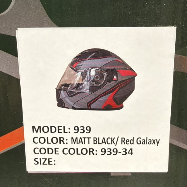 کلاه کاسکت فک متحرک ردلاین مدل 939 Galaxy