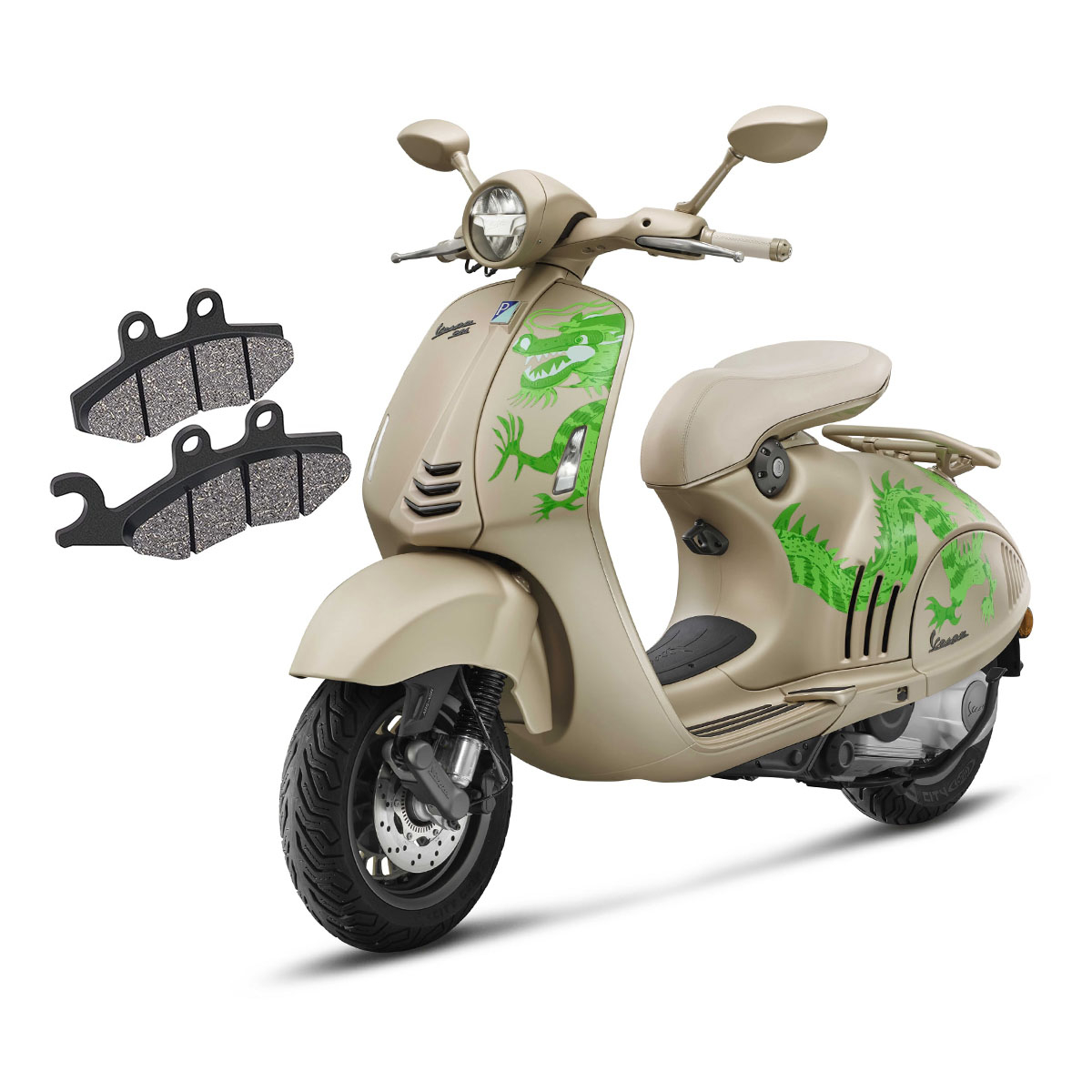 لنت ترمز جلو موتورسیکلت مدل Vespa-946 مناسب برای وسپا 946 دراگون کویر موتور
