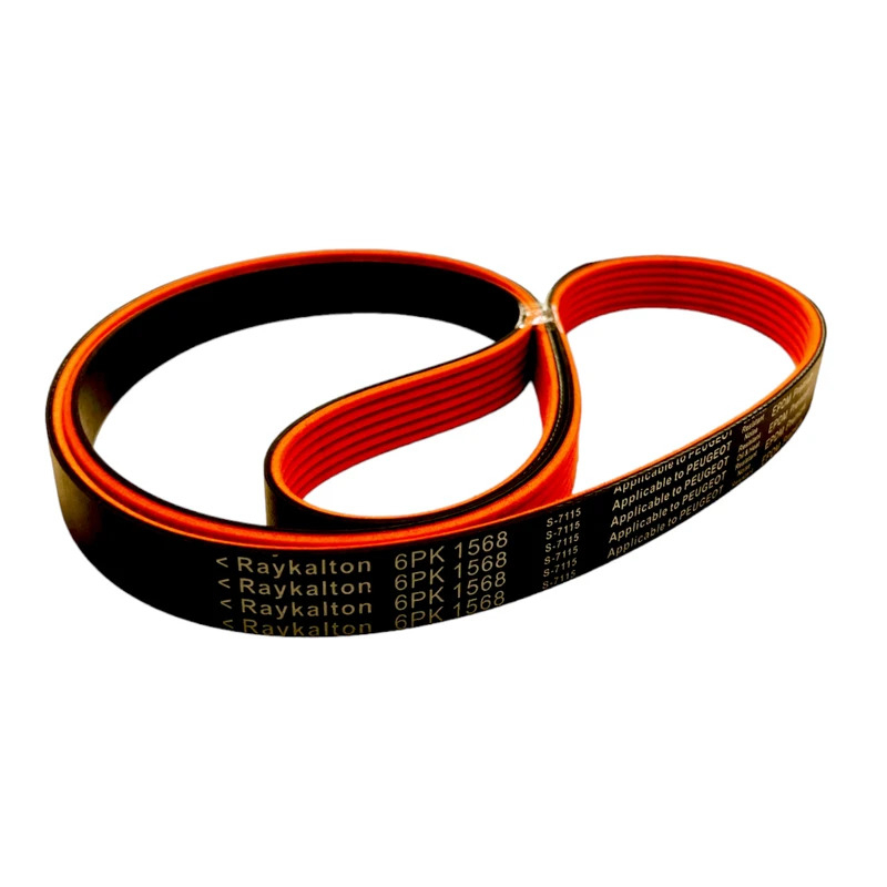 تسمه دینام رایکالتون مدل مولد روکش دار EPDM کد 6PK1568 مناسب برای پژو 206 تیپ 5 و 6