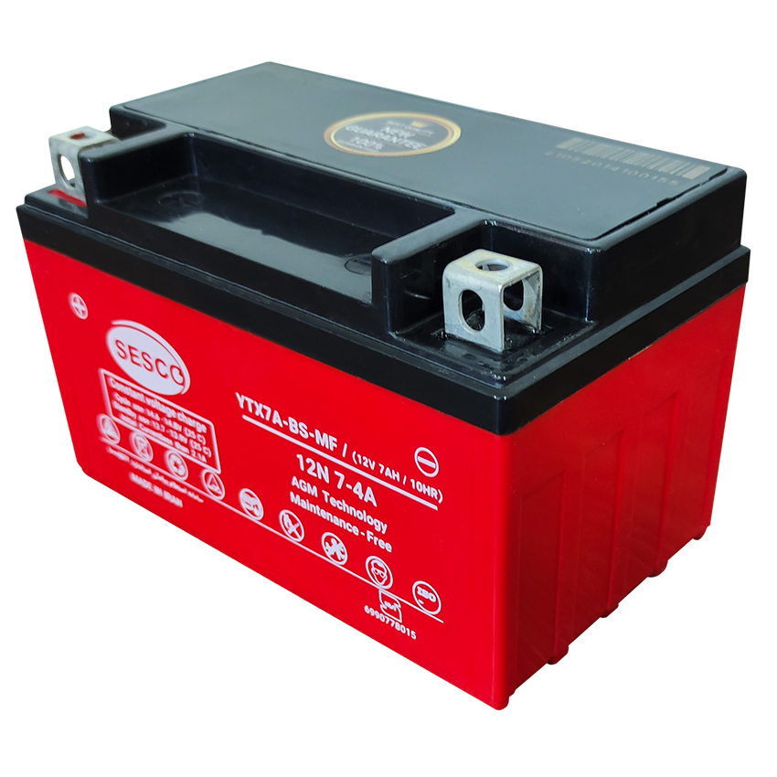 باتری موتورسیکلت سسکو مدل YTX7A-BS-MF/ (12V 7AH / 10HR)