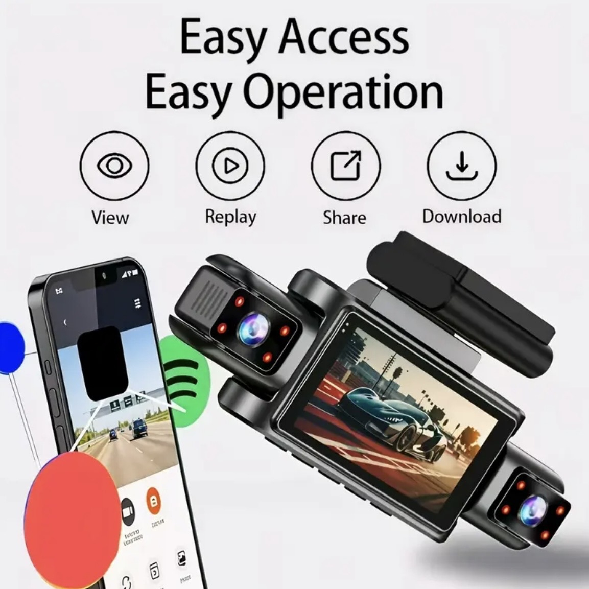 دوربین ثبت وقایع خودرو مدل ZCAMSPY