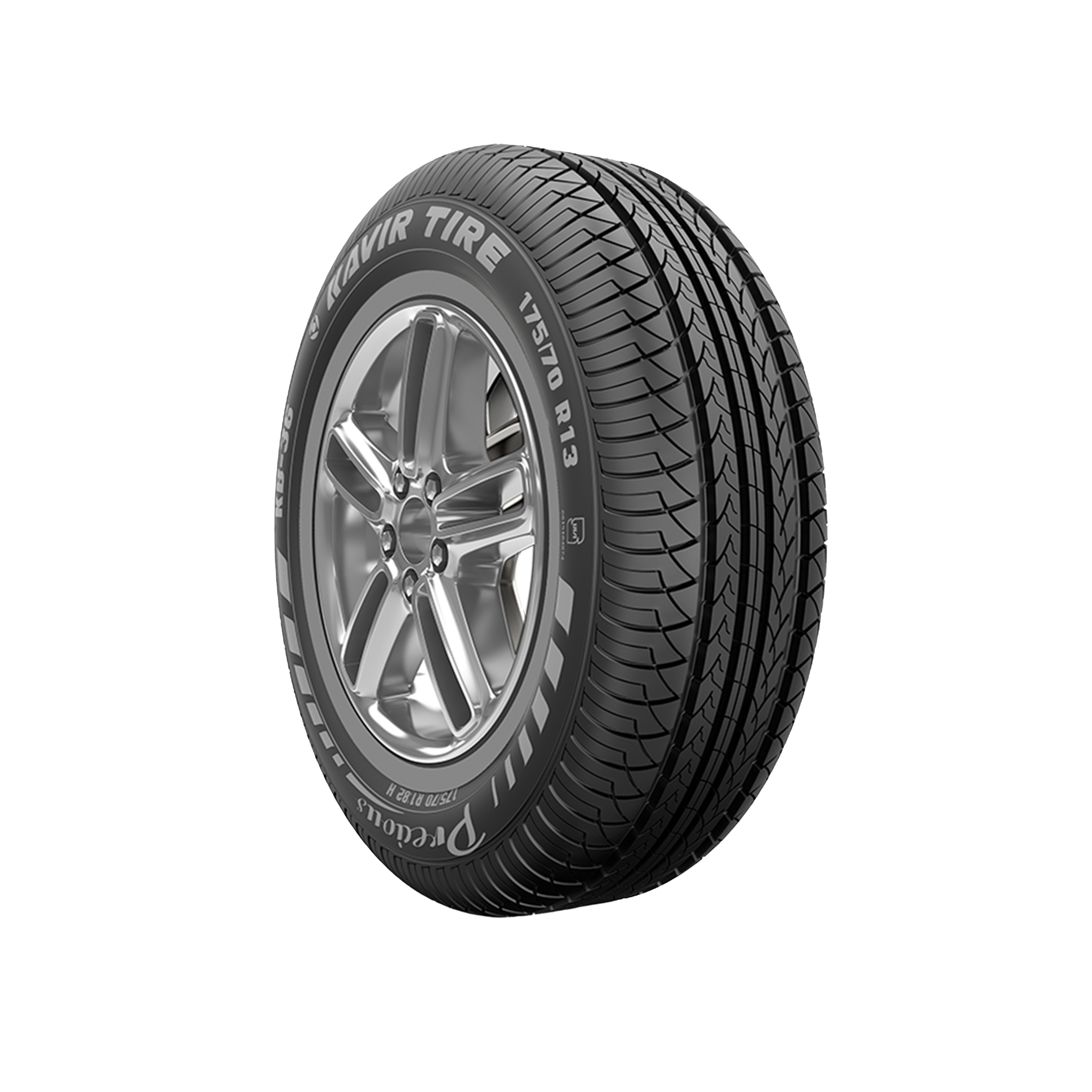 لاستیک خودرو کویر تایر مدل KB36 سایز 175/70/13 تولید سال 2026 تک حلقه