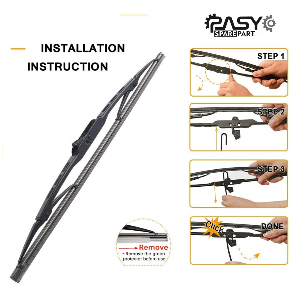 تیغه برف پاککن پاسیکو مدل METAL WIPER مناسب برای رانا پلاس بسته 2 عددی