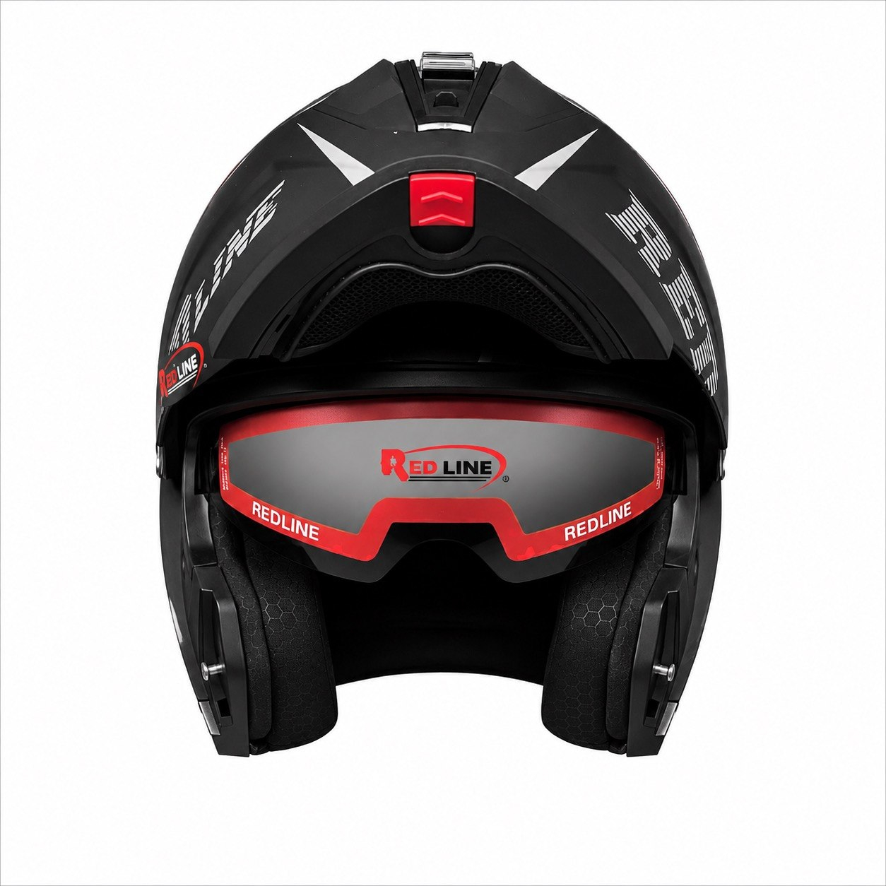 کلاه کاسکت فک متحرک ردلاین مدل MATT BLACK / Grey Thorm 960