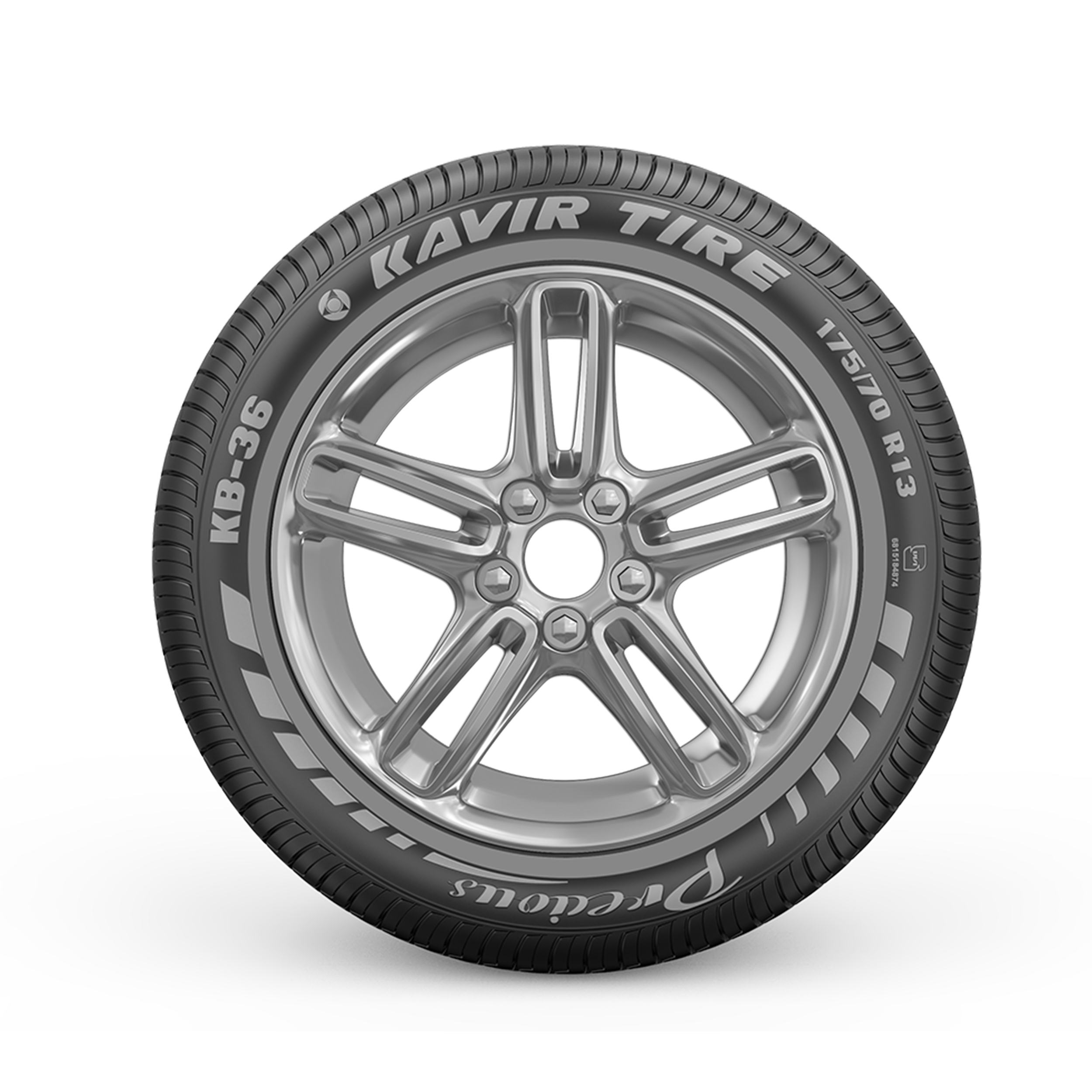 لاستیک خودرو کویر تایر مدل KB36 سایز 175/70/13 تولید سال 2026 تک حلقه
