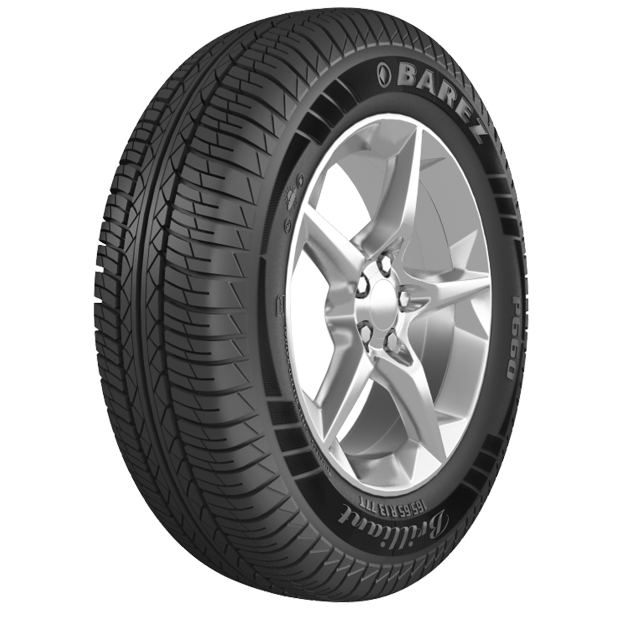 لاستیک خودرو سواری رادیال بارز مدل P660 سایز 165 میلیمتر پهنا، فاق 65 درصد، مناسب چهارفصل، رینگ 13 اینچ، تولید 2025