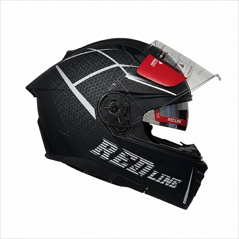 کلاه کاسکت فک متحرک ردلاین مدل MATT BLACK / Grey Thorm 960