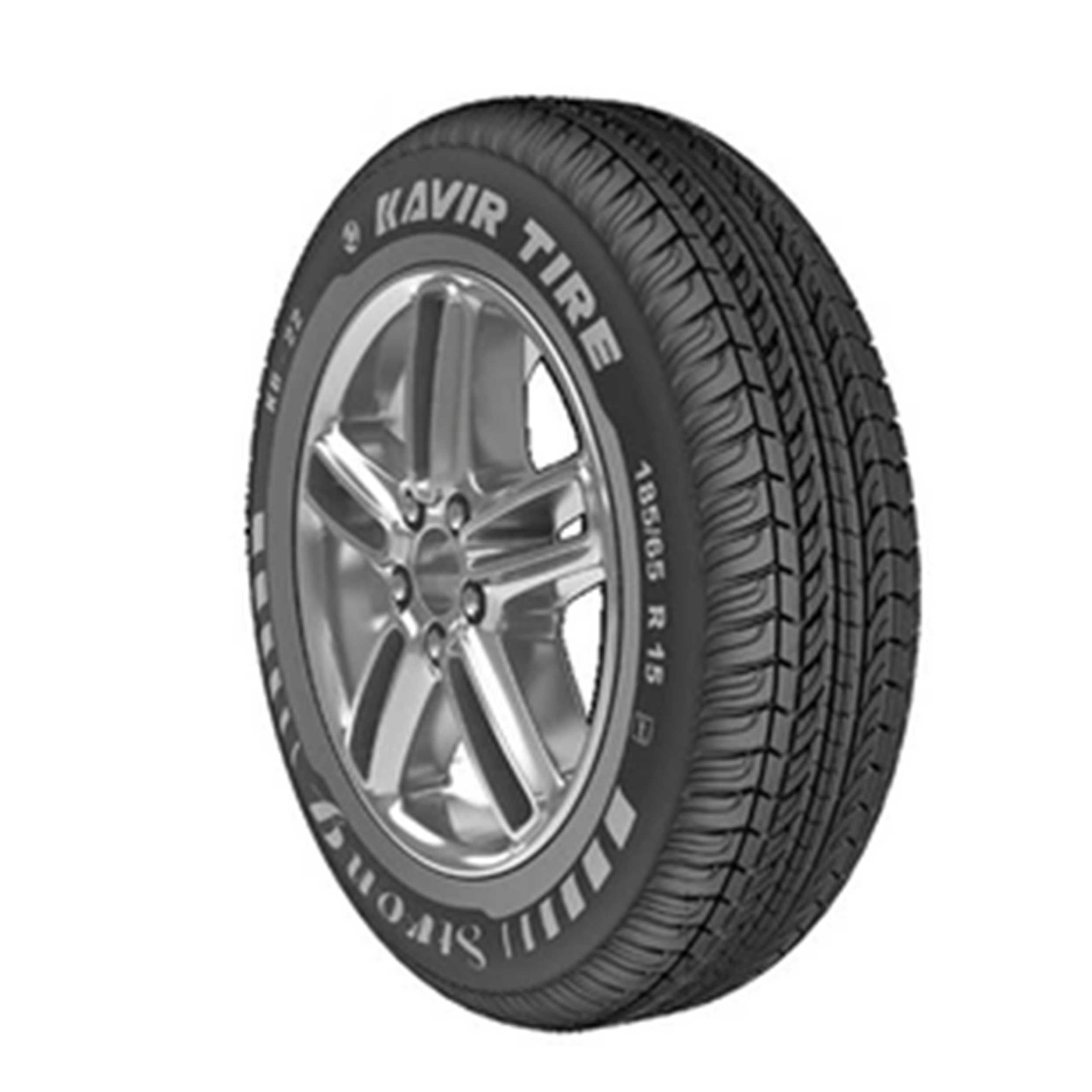 لاستیک خودرو سواری کویر تایر مدل KB22 سایز 185/65R15 سال 2025 چهار فصل، چسبندگی A در شرایط خیس، نرمی حرکت، کاهش مصرف سوخت و تحمل بار