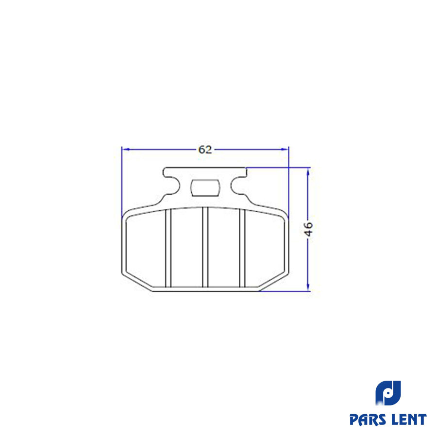 لنت ترمز جلو لنت پارس کد 50051 یک جفت مناسب برای موتور سیکلت طرح آیروکس دینو NVX