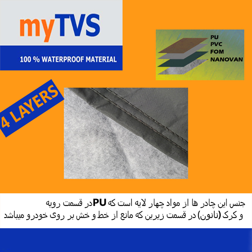 چادر خودرو مدل TVS مناسب پژو 207