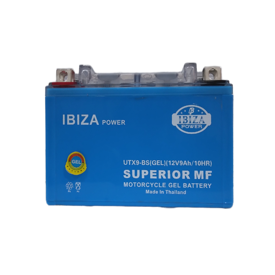 باتری موتورسیکلت ولتاژ 12 ولت شدت جریان 9 آمپر ایبیزا مدل UTX9-BS(GEL)