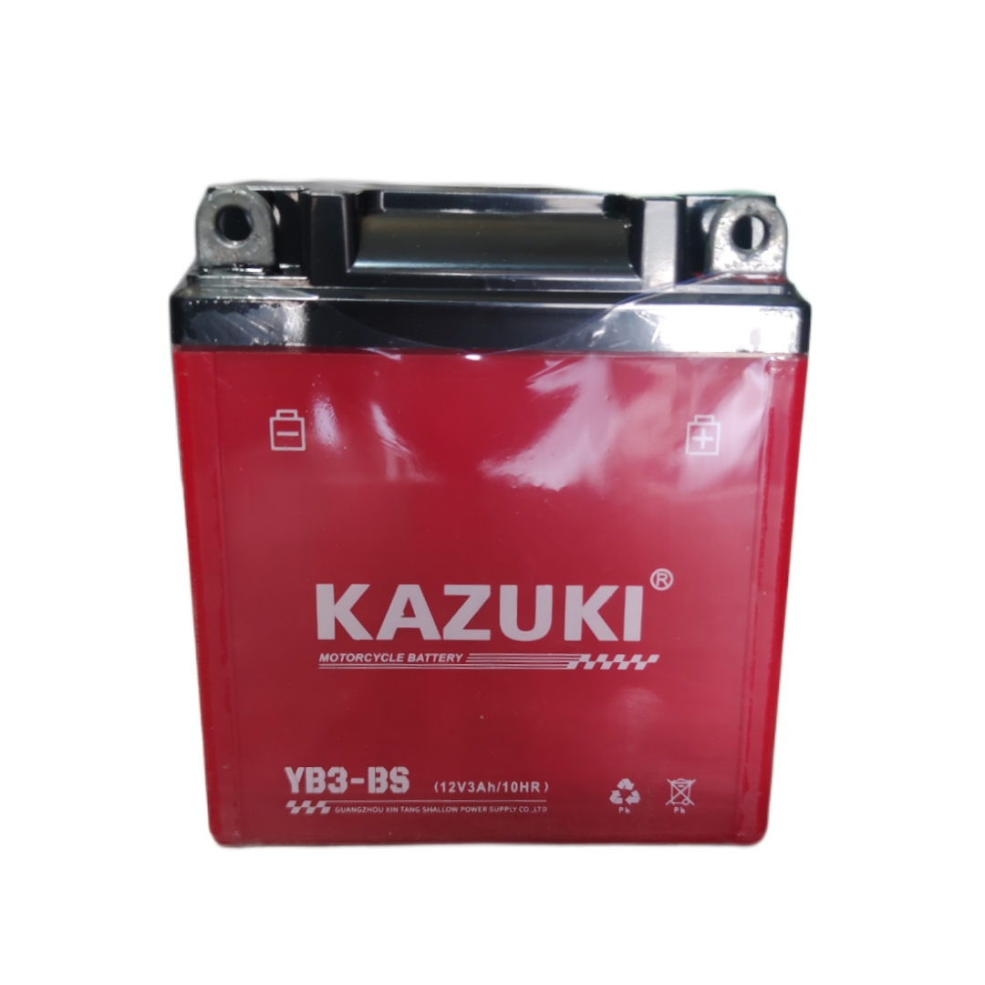 باتری موتورسیکلت 12 ولت 3 آمپر کازوکی مدل 12v3amht