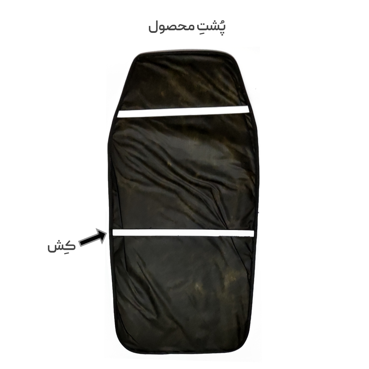 پشتی طبی صندلی خودرو مدل عرقگیر کد L330 مجموعه 2 عددی