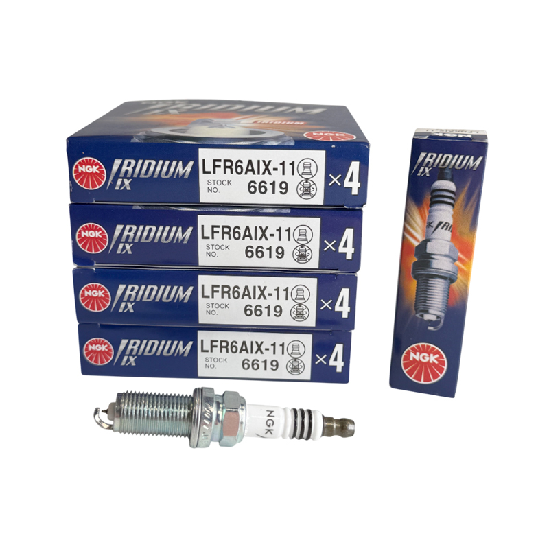 شمع خودرو ان جی کی مدل LFR6AIX-11-6619 پایه بلند مناسب برای پژو 405 بسته 4 عددی