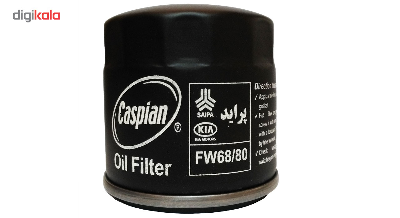 فیلتر روغن خودروی کاسپین مدل FW68/80 مناسب برای پراید وانت 151