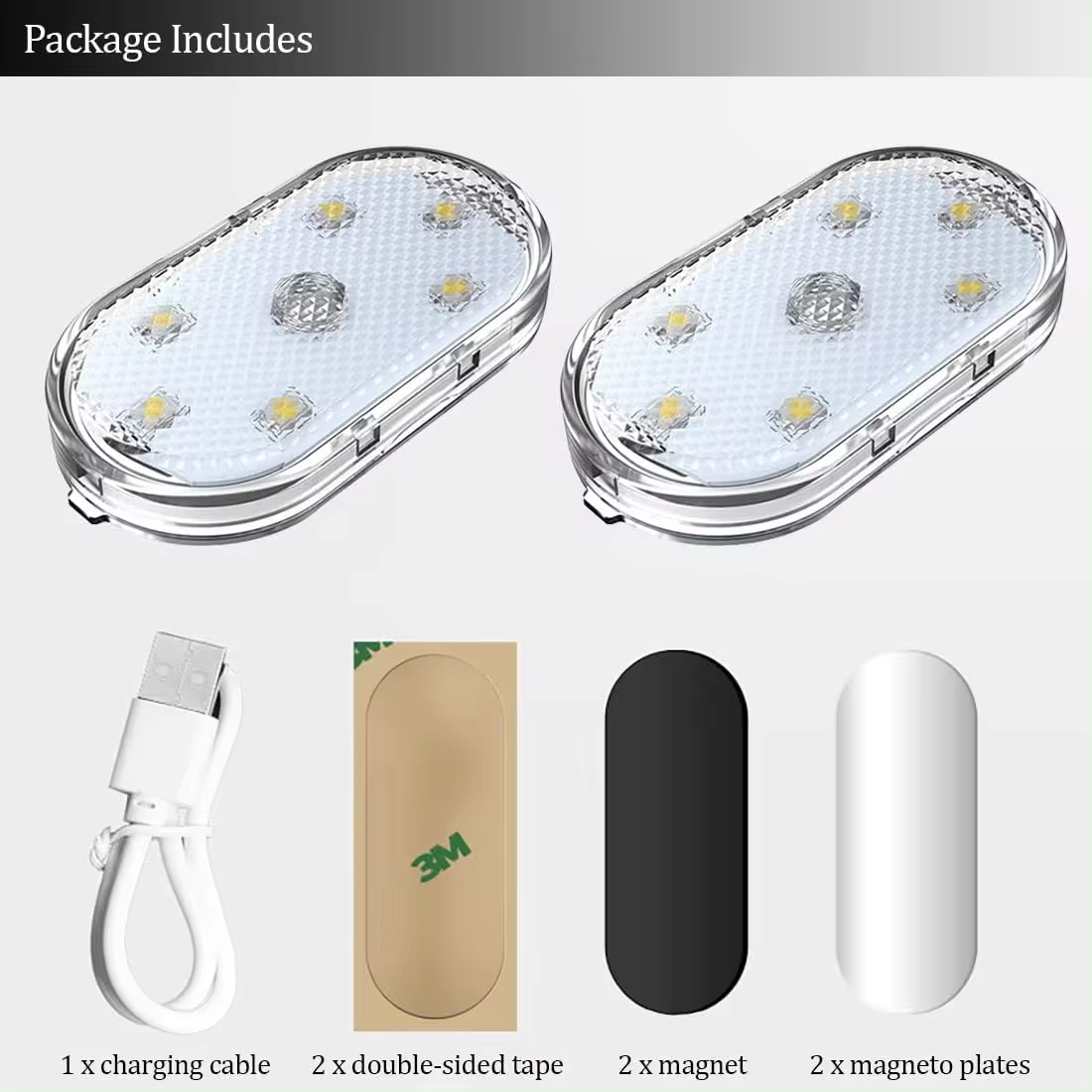 چراغ تزئینی سقف خودرو اکی یس مدل oK-6LED-COLOR