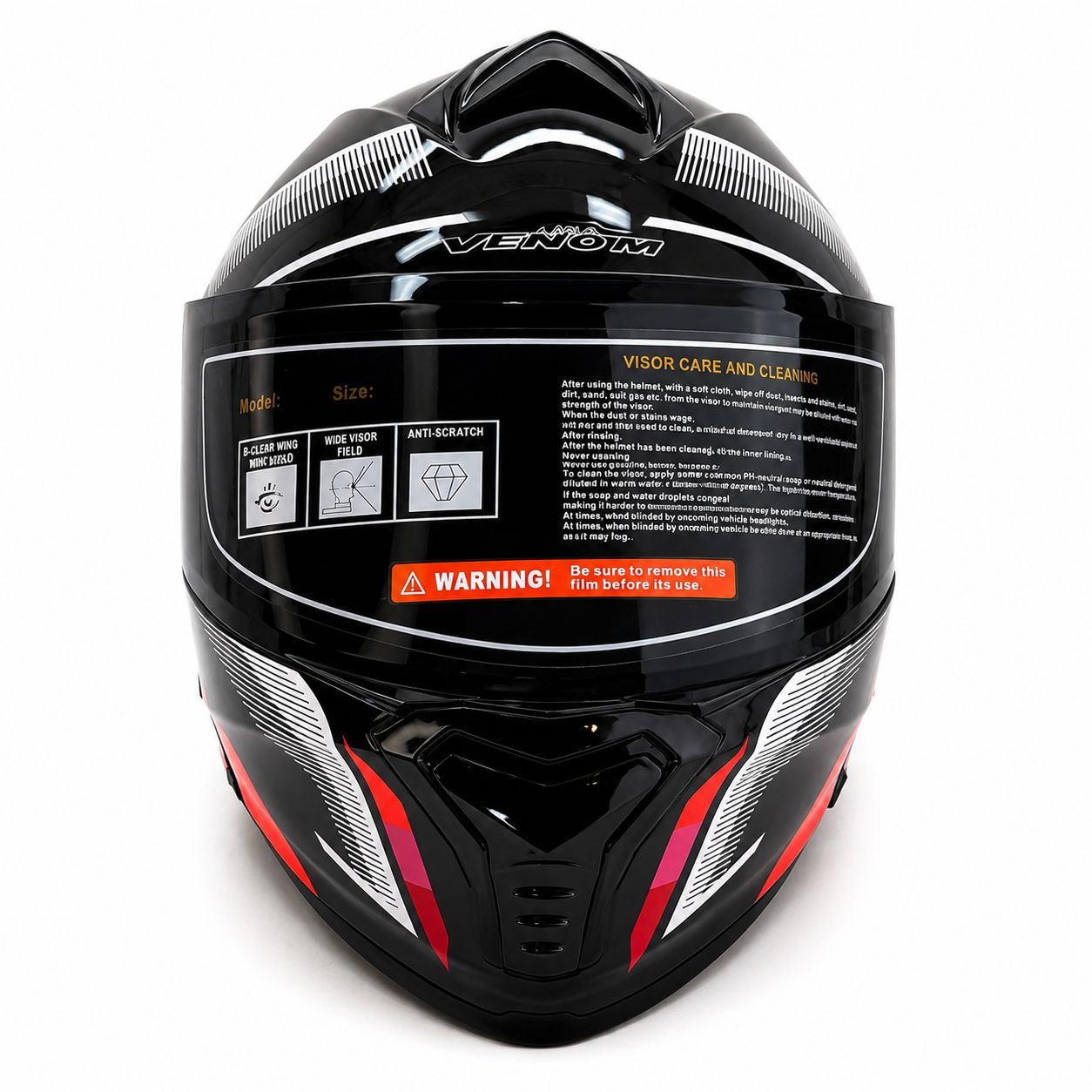 کلاه کاسکت ونوم مدل Black Fire کد 2327