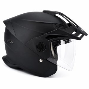 کلاه کاسکت بدون فک استیل برد مدل BLACK Shadow کد 2373