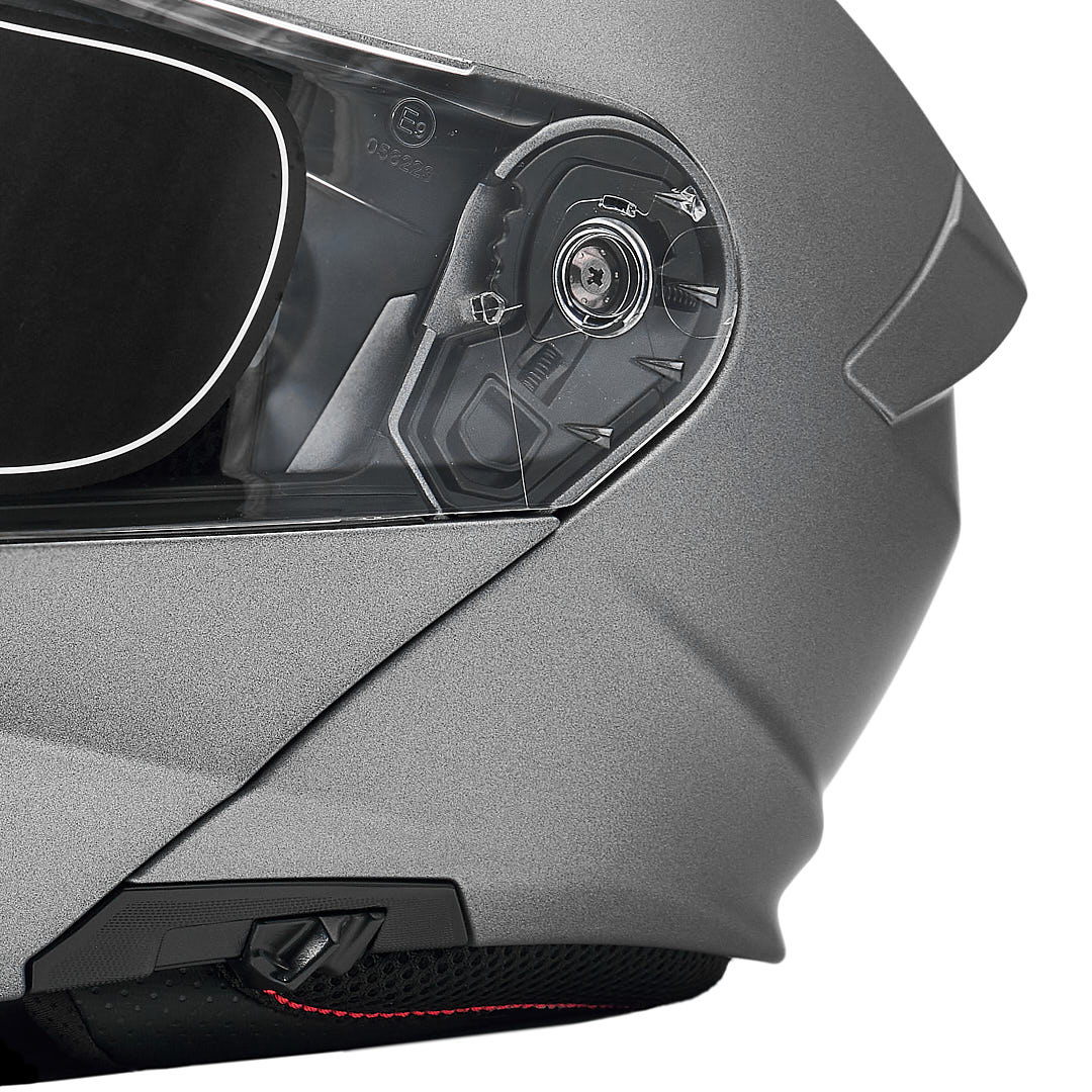 کلاه کاسکت فک متحرک فلش مدل 935Ssv titanium gray