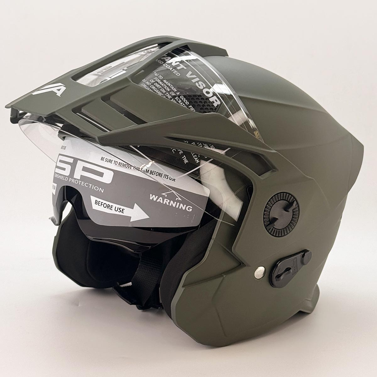 کلاه کاسکت بدون فک استیل برد مدل AVA Ranger کد 2373