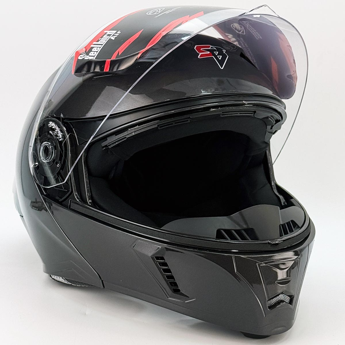 کلاه کاسکت فک متحرک استیل برد مدل Predator کد 2376