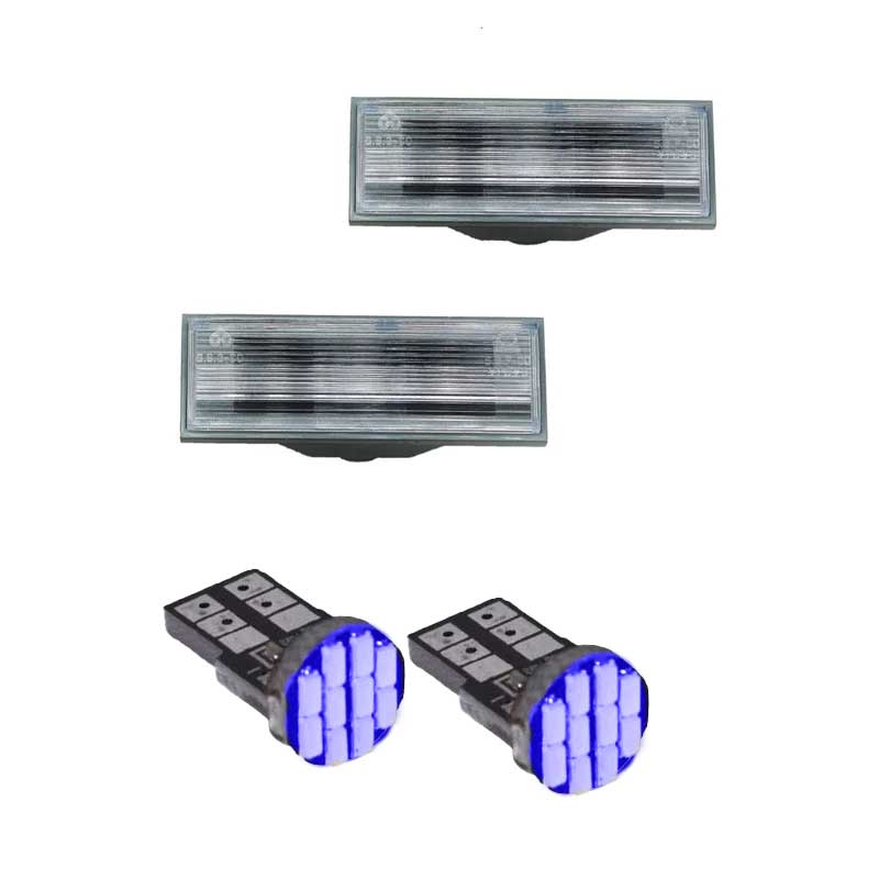 چراغ پلاک خودرو کالانیکس مدل EK-132BLU-10704 مناسب برای پراید 132 به همراه لامپ مجموعه 4 عددی