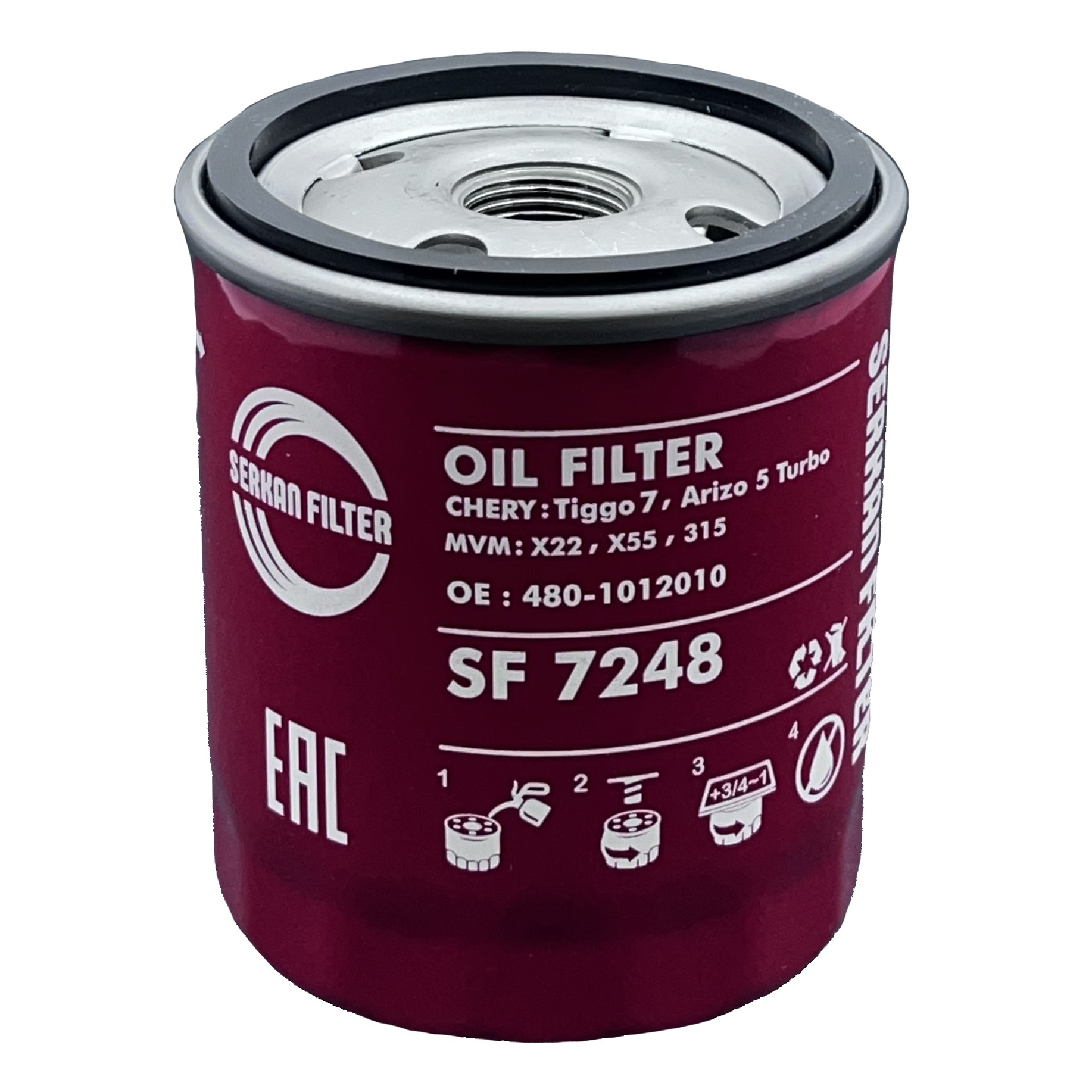 فیلتر روغن خودرو سرکان مدل 1012010-480 مناسب برای ام وی ام MVM X22-X55-315