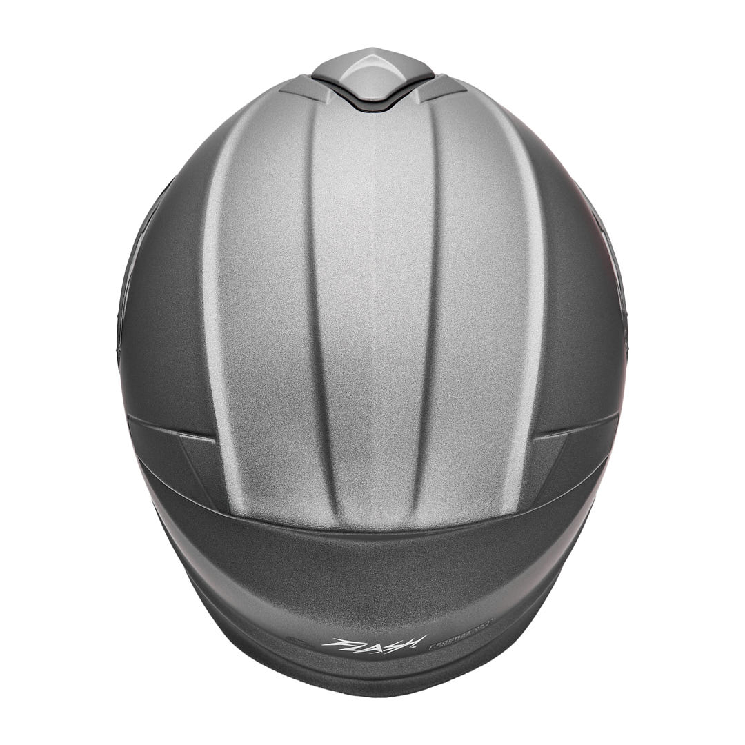 کلاه کاسکت فک متحرک فلش مدل 935Ssv titanium gray