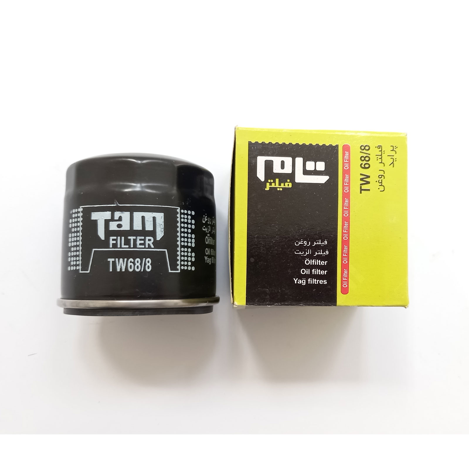 فیلتر روغن خودرو تام مدل TW 68/8 مناسب برای تیبا به همراه فیلتر هوا و فیلتر بنزین تام