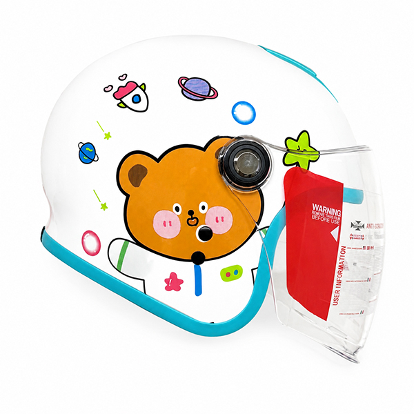 کلاه کاسکت ردلاین مدل 910 BRIGHT WHITE / Little Bear