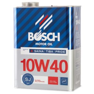 روغن موتور خودرو بنزینی بوش مدل توربو 10W40 SJ حجم 3/5 لیتر