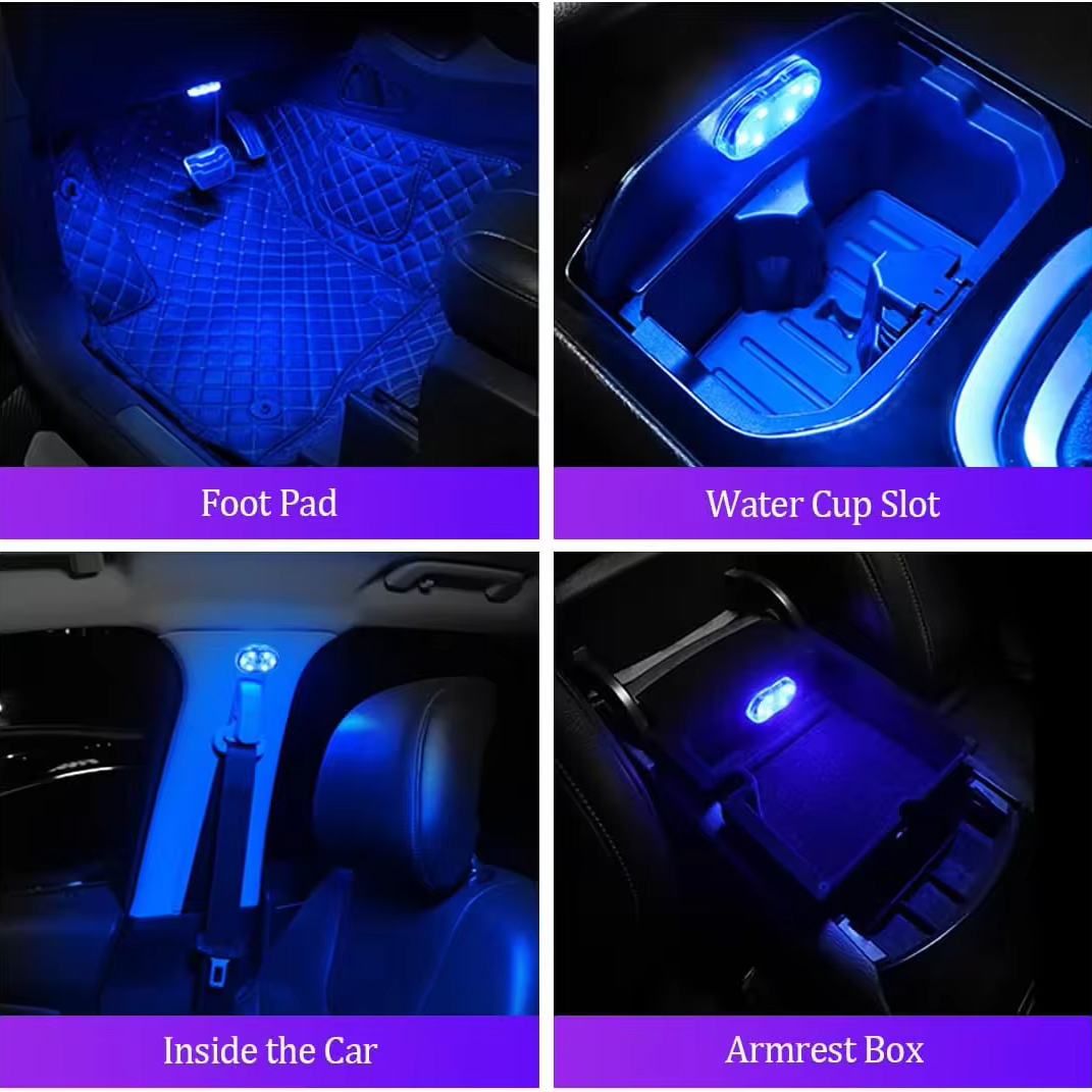 چراغ تزئینی سقف خودرو اکی یس مدل oK-6LED-COLOR