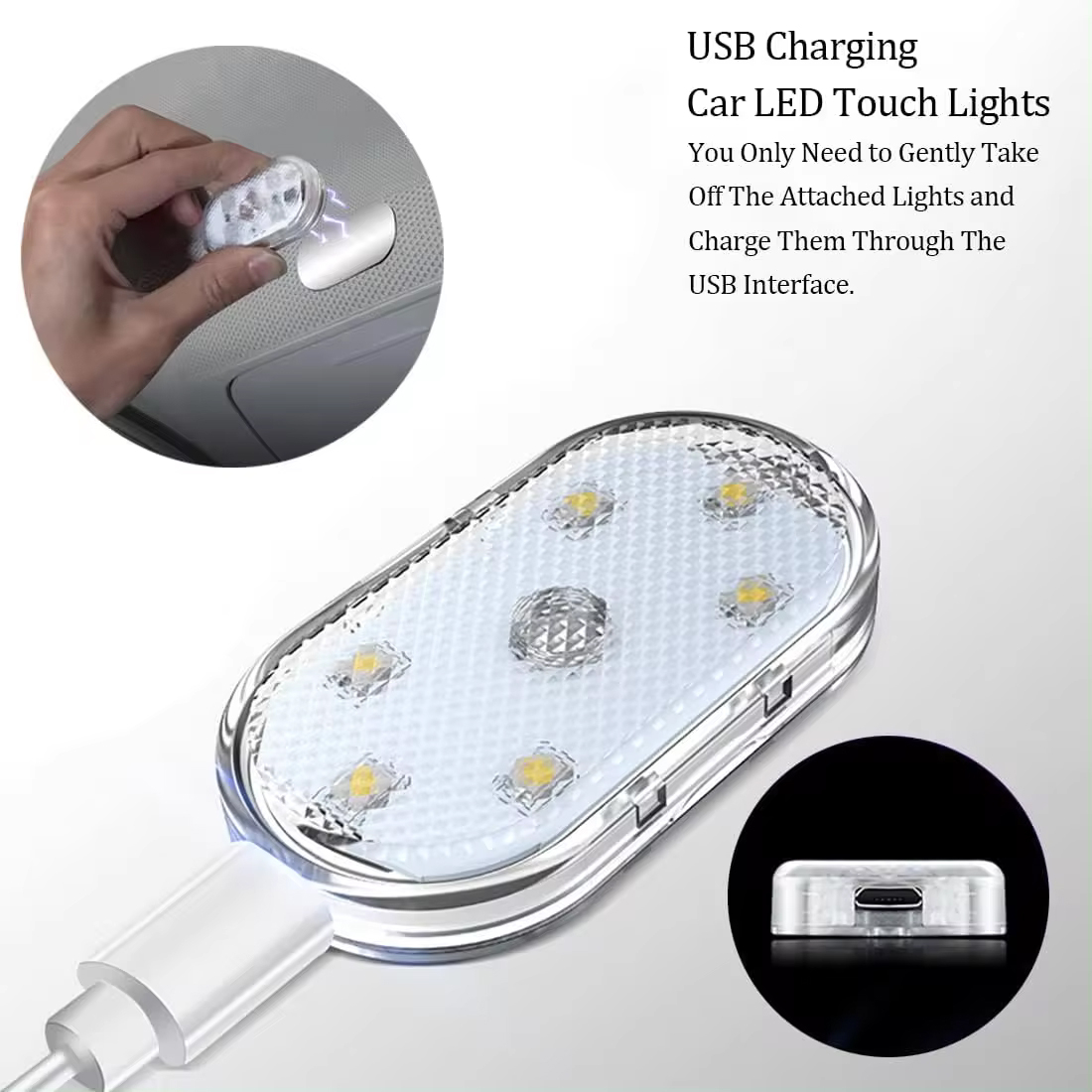 چراغ تزئینی سقف خودرو اکی یس مدل oK-6LED-COLOR